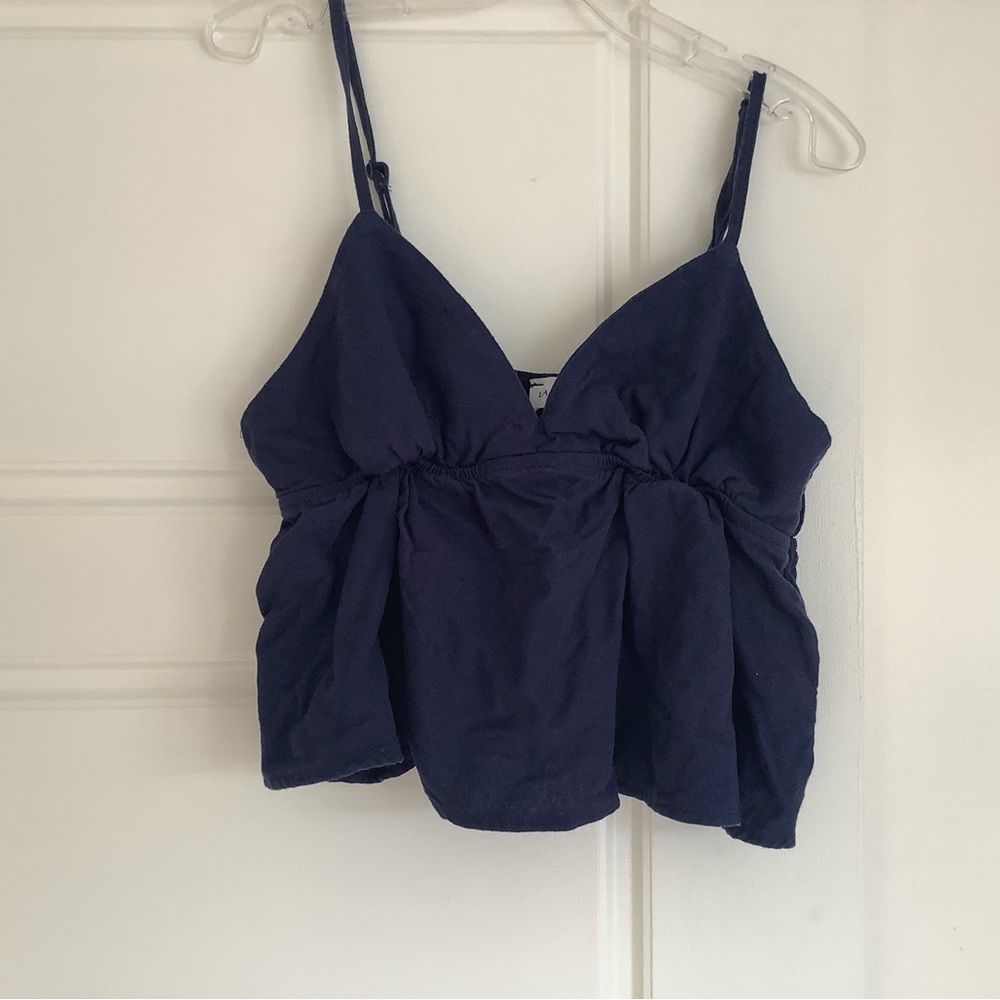Pacsun Navy Blue V Neck Top
